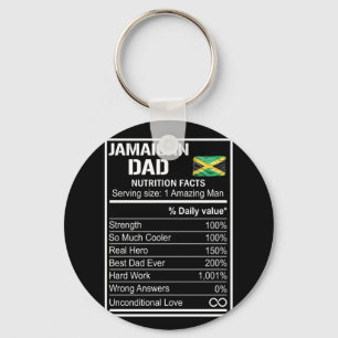 Llavero Hombres Jamaican Dad Nutrition Hacts Fathers Day H