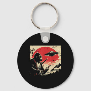 Llavero Hombres japoneses de pie de playa Samurai Ufo Vint