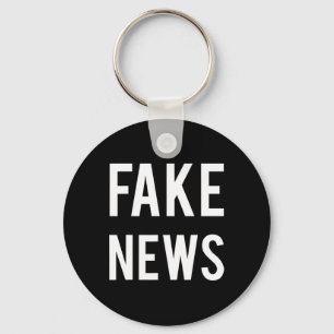 Llavero Hombres Medios De Comunicación De Noticias Falsas 
