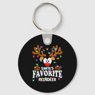 Llavero Hombres Mujeres De Navidad Reno Favorito De Santa