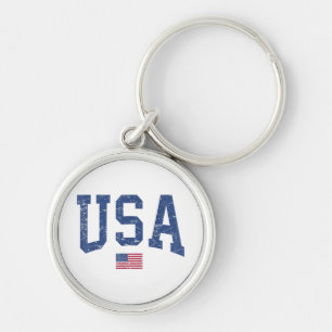 Llavero Hombres Mujeres Estadounidenses Niños Disturbios P