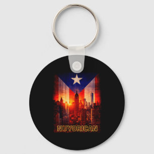 Llavero Hombres mujeres puertorriqueños ny bandera taina p