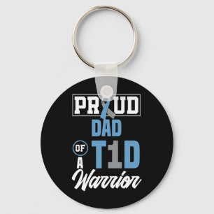 Llavero Hombres Orgullosos De Papá De Un Guerrero Del T1d