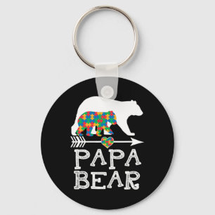 Llavero Hombres Papá Oyen Autismo Los Hombres Papá Autismo
