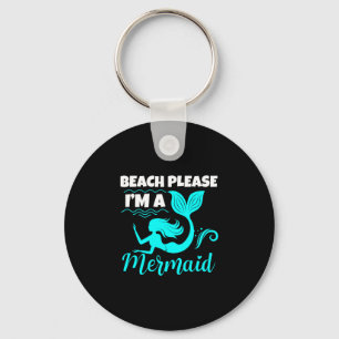 Llavero Hombres playa una sirena adorable sirena mujeres