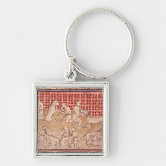 Llavero Hombres que cuidan para los perros de caza (Frente)