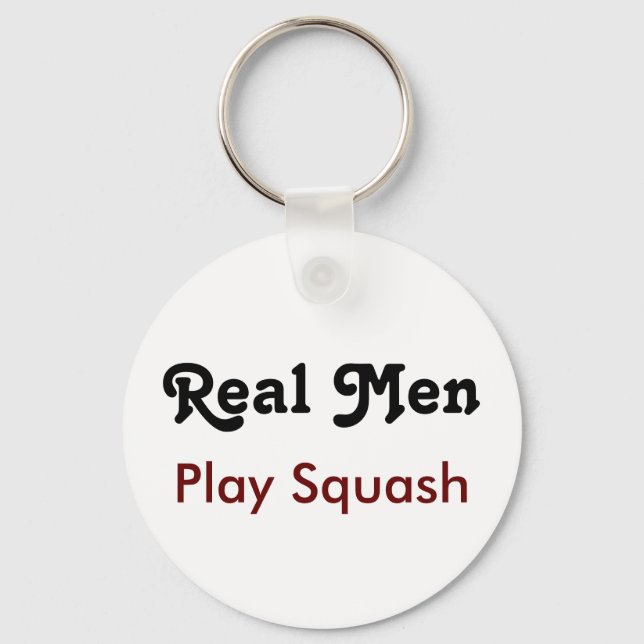 Llavero Hombres Reales Juegan A Squash (Anverso)