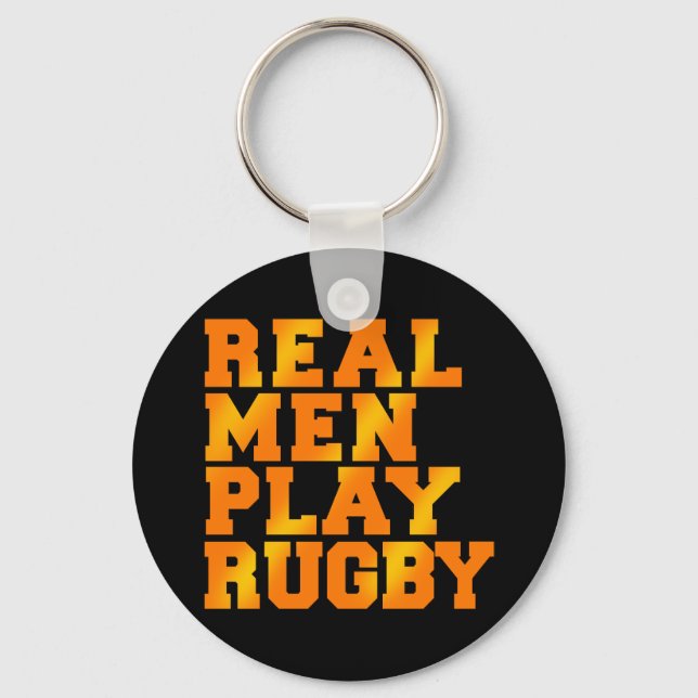 Llavero Hombres Reales Juegan Al Rugby (Anverso)