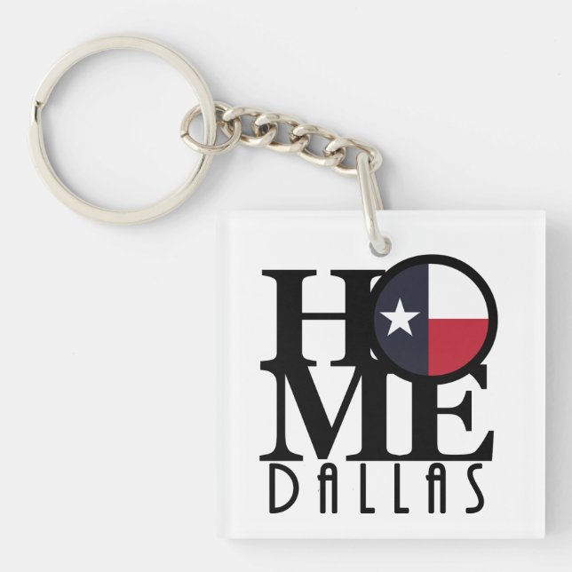 Llavero HOME Dallas Texas (Frente)
