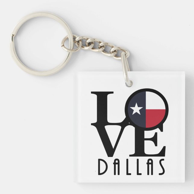 Llavero HOME/LOVE Dallas Texas (Frente)