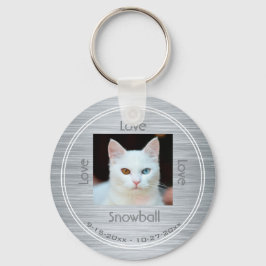 Llavero Homenaje a la memoria de un Mascota moderno con fe