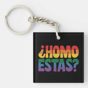 Llavero Homo Estas Divertido Español Mexicano Aliado Gay L