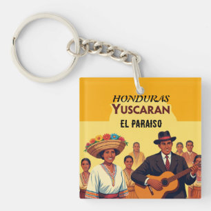 Llavero Honduras YUSCARAN Retro poster