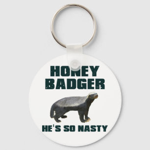 Llavero Honey Badger Es Tan Desagradable