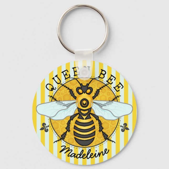 Llavero Honeybee Bumblebee Queen Bee Honey | Personalizado (Anverso)