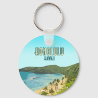 Honolulu Hanauma Bay Beach Hawaii Vintage