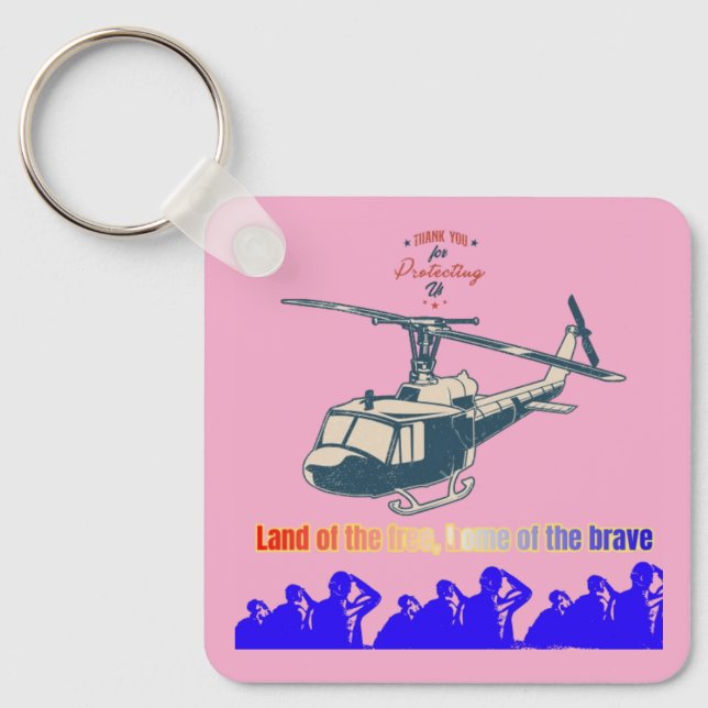 Llavero Honor en cada hilo rosa claro (Anverso)