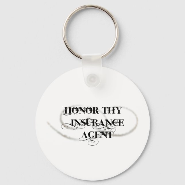 Llavero Honor Thy Insurance Agent (Anverso)