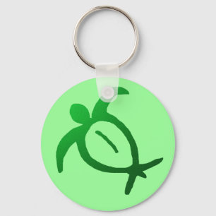 Llavero Honu Petroglyph hawaiano - Keychain