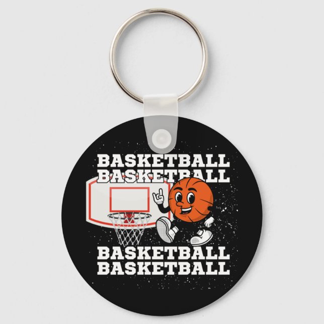Llavero Hoop de caracter de baloncesto (Anverso)