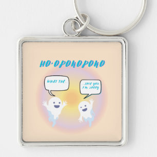 Llavero Ho'oponopono Ghosts Healing y Funny Two-Tone