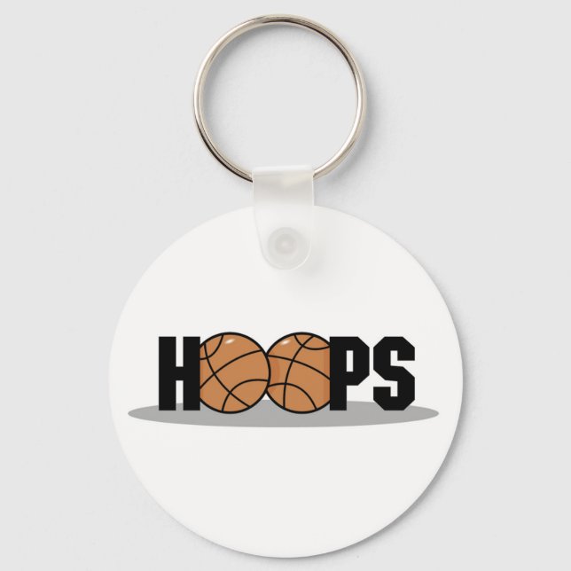 Llavero Hoops Basketball T-shirts and Gifts (Anverso)
