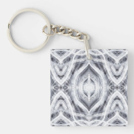 Llavero Hope Abstract Black and White Watercolor Art