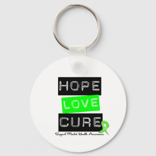 Llavero Hope Love Cure - Conciencia sobre la salud mental