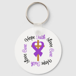 Llavero Hope Love Faiyer Prayer Ribbon Violencia doméstica