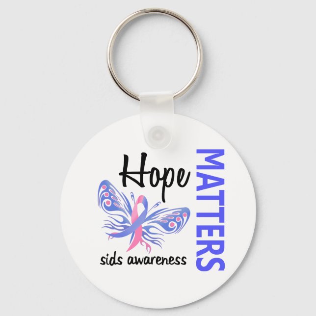 Llavero Hope Matters Butterfly SIDS (Anverso)