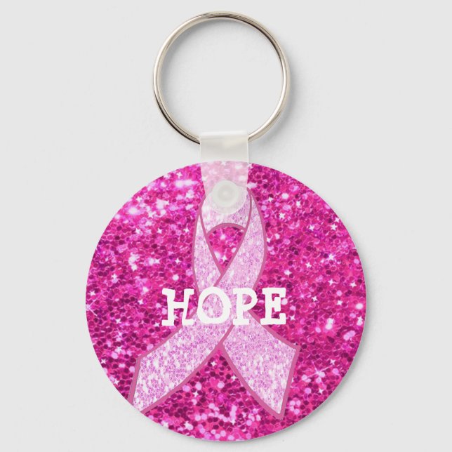 Llavero Hope Pink Awareness Ribbon (Cinta de Concienciació (Anverso)
