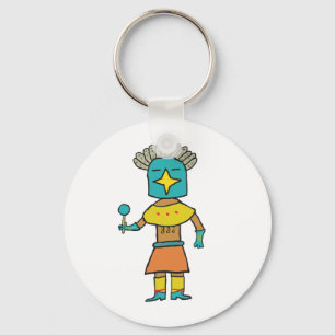 Llavero Hopi Doll Blue Star Kachina