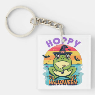 Llavero Hoppy Halloween, Adorable Personalizado Rana