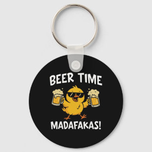 Llavero Hora de Cerveza Madafakas Meme Divertido Pato Con