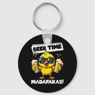 Llavero Hora de la cerveza Madafakas Meme divertido de la