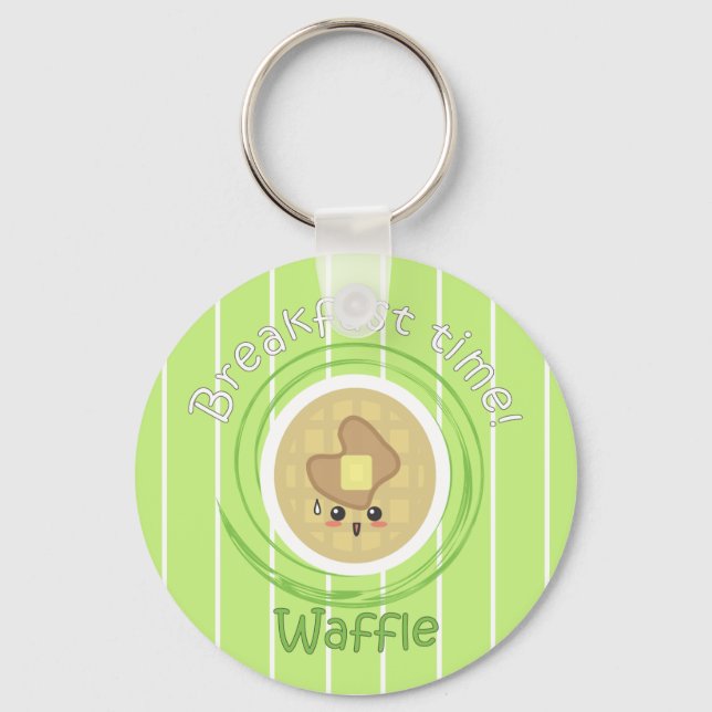 Llavero Hora del desayuno - Waffle (Anverso)