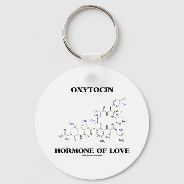 Llavero Hormona De Oxitocina De Amor (Química) (Anverso)