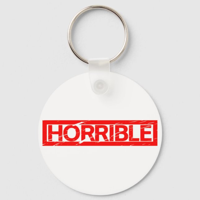 Llavero Horrible estampilla (Anverso)