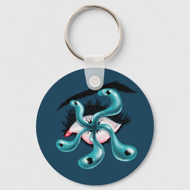 Llavero Horror de los ojos tentáculo monstruo extraño góti (Anverso)