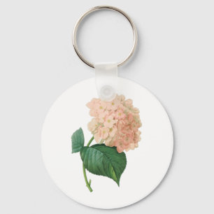 Llavero Hortensia Flor de Hortensia Rosa Vintage por Redou