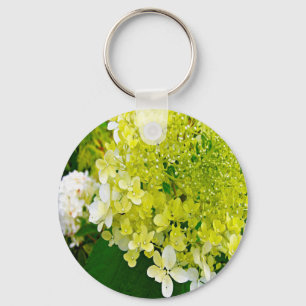 Llavero Hortensia Limelight Verde Chartreuse Elegante