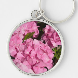 Llavero Hortensia rosa