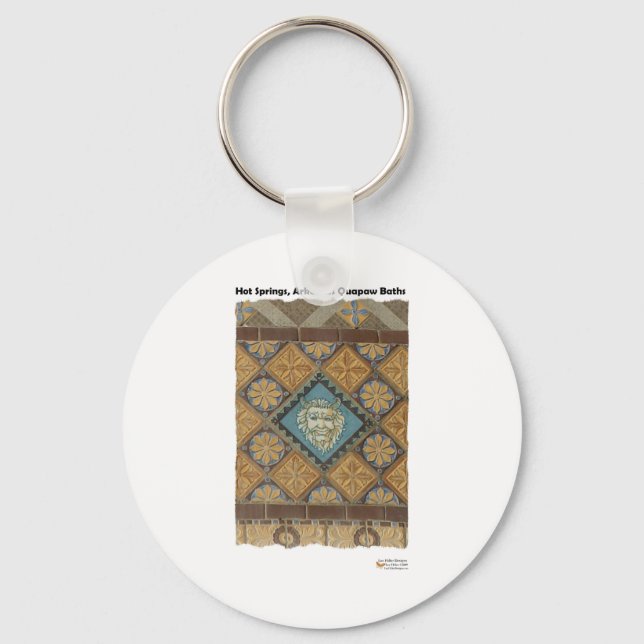 Llavero Hot Springs, AR Quapaw Dome Tiles Gifts Apparel (Anverso)