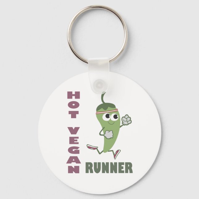 Llavero Hot Vegan Runner (Anverso)
