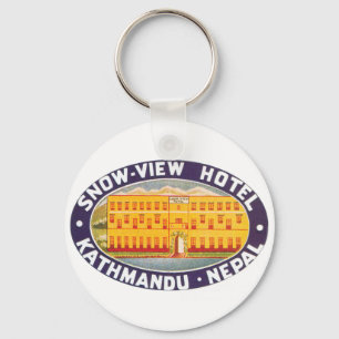 Llavero Hotel Kathmandu Nepal con vistas a la nieve