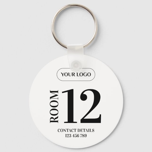 Llavero Hotel Room Number Keychain (Anverso)