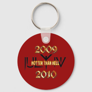 Llavero Hotter Than Hell anniversary key chain