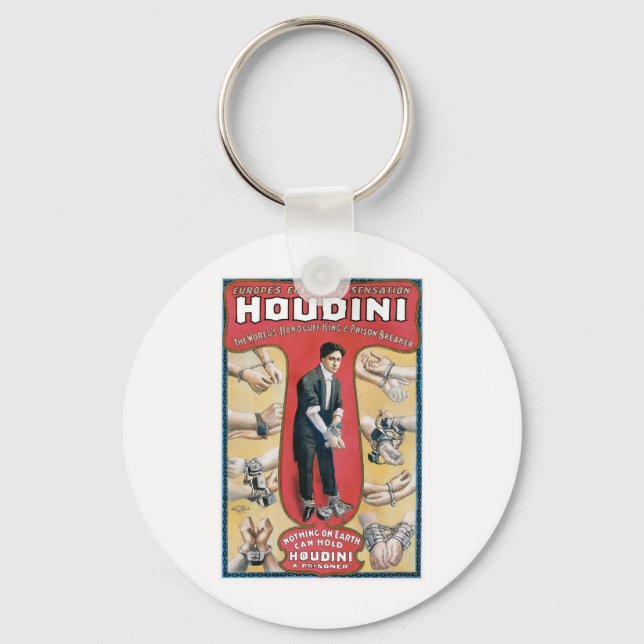 Llavero Houdini ~ Artista de escape de esposas venecianas (Anverso)