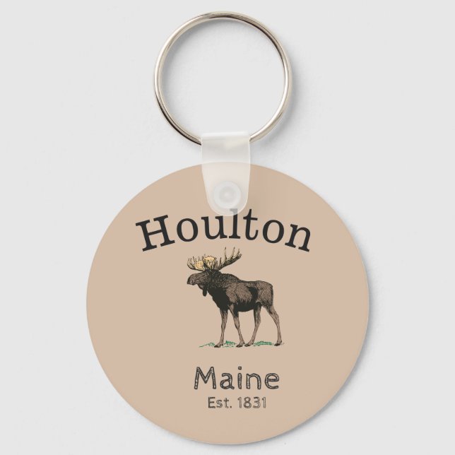 Llavero Houlton Maine Moose (Anverso)