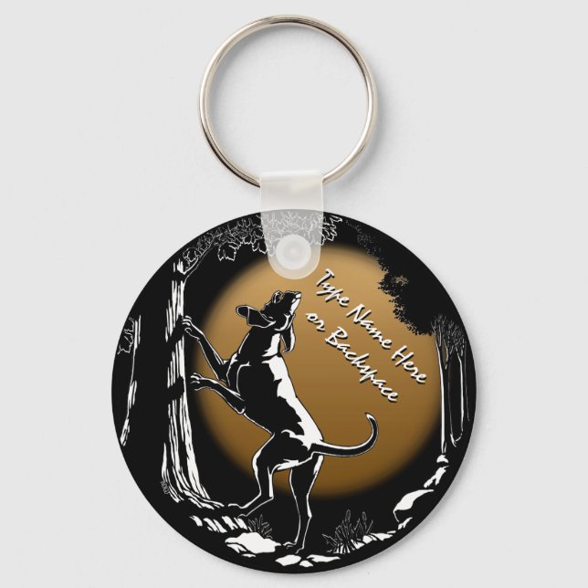 Llavero Hound Dog Keychain Personalized Hung Dog Gift (Anverso)